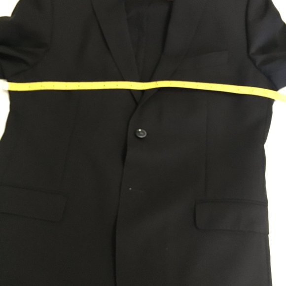 Sacoor Brothers Men's Black Suit - Picture 8 of 12